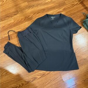 Cherokee Allura Grey Scrub Set